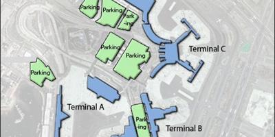 Mapa de Boston Logan aeroporto