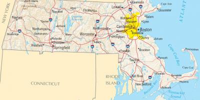 Mapa de Boston (eua
