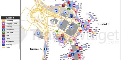 Mapa de Boston aeroporto
