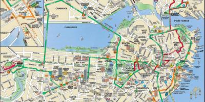 Boston trolley paseos mapa