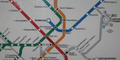 Boston sur estación mapa