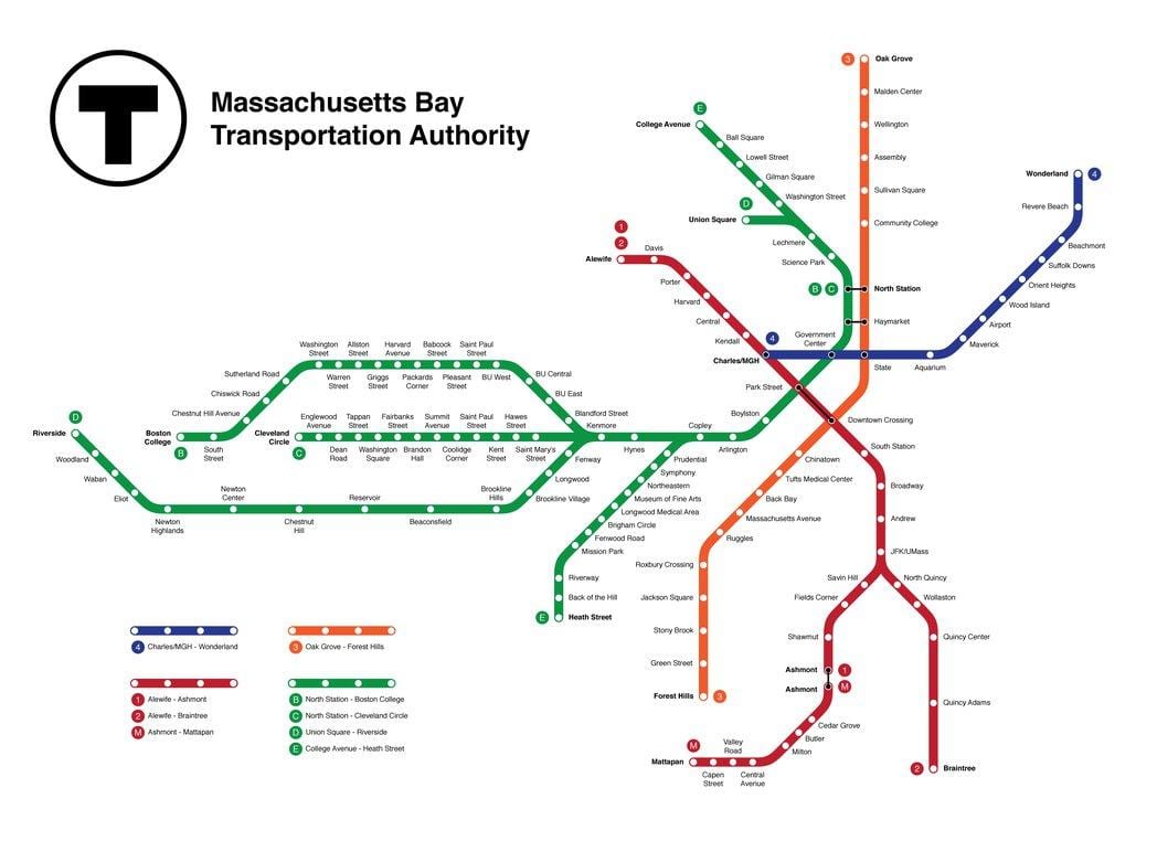 metro Boston mapa