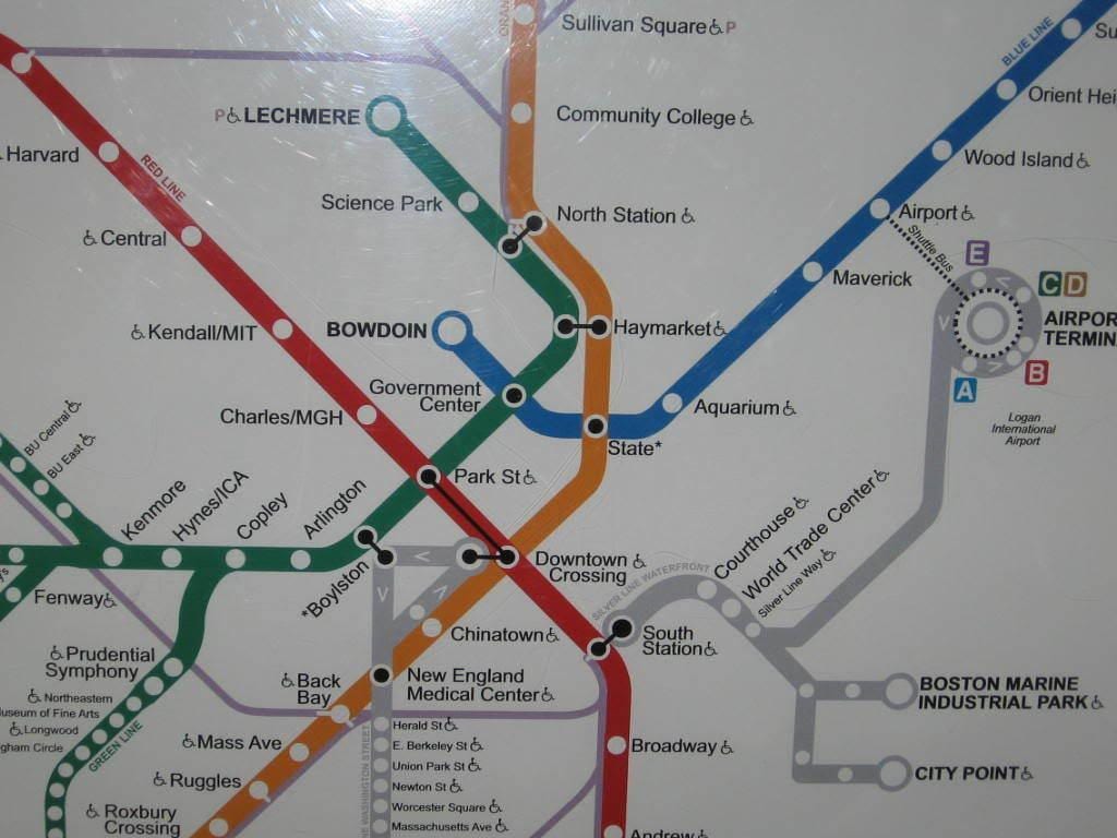 Boston sur estación mapa
