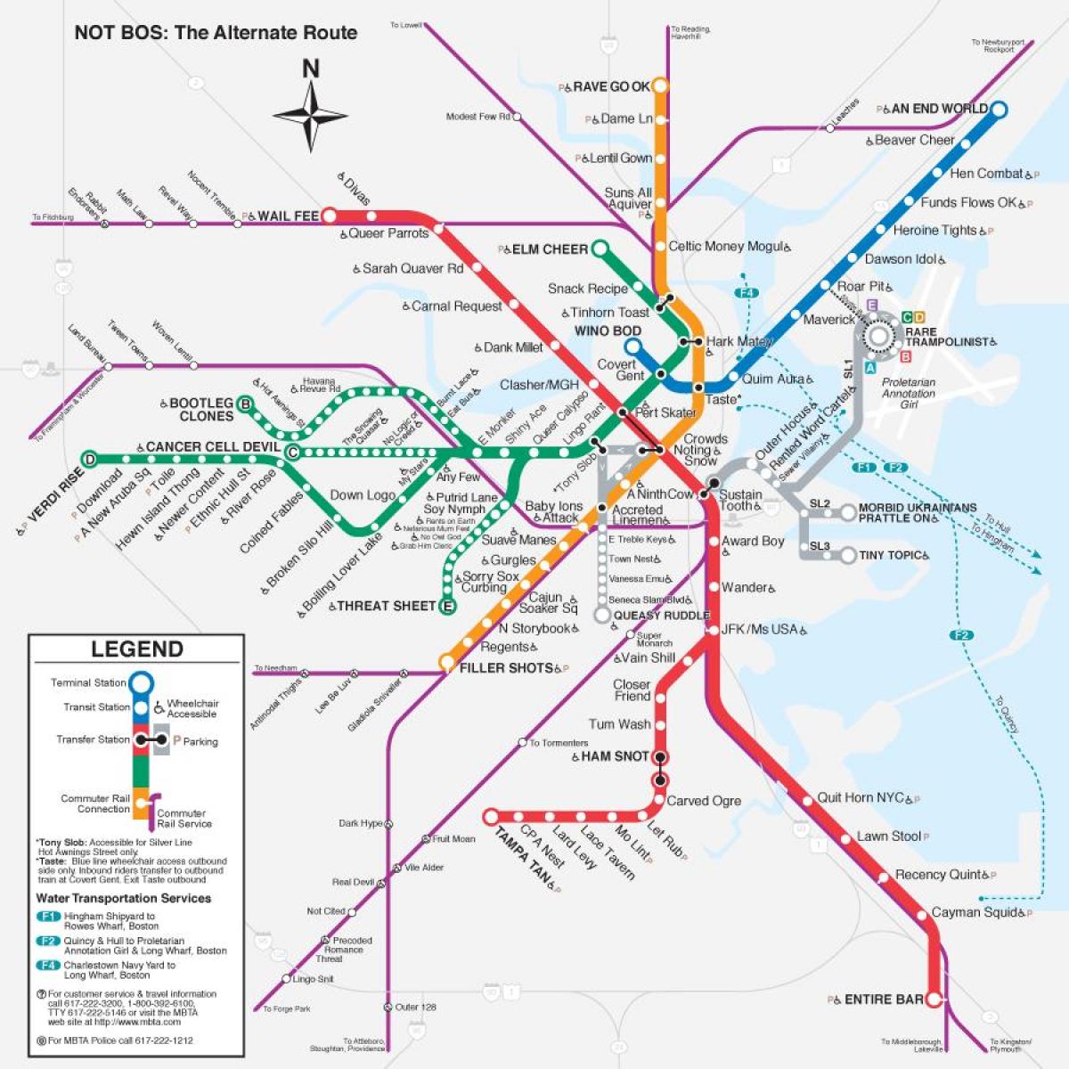 mapa de t mapa Boston