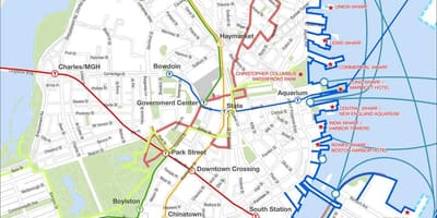 Boston paseo mapa
