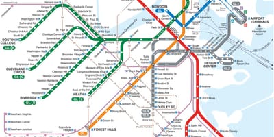 Boston área metropolitana mapa