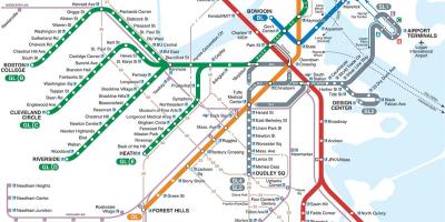 Mapa de Boston metro
